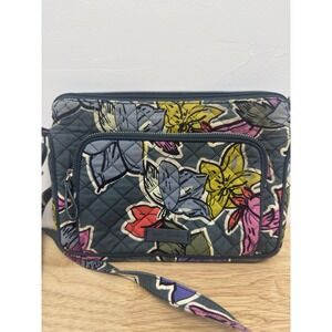 Vera Bradley Quilted Falling Flowers‎ Crossbody Adjustable Strap Bag Purse #50